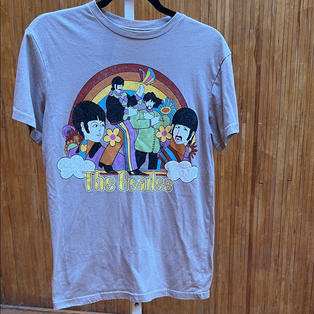 The Beatles Brown Short Sleeve Tee